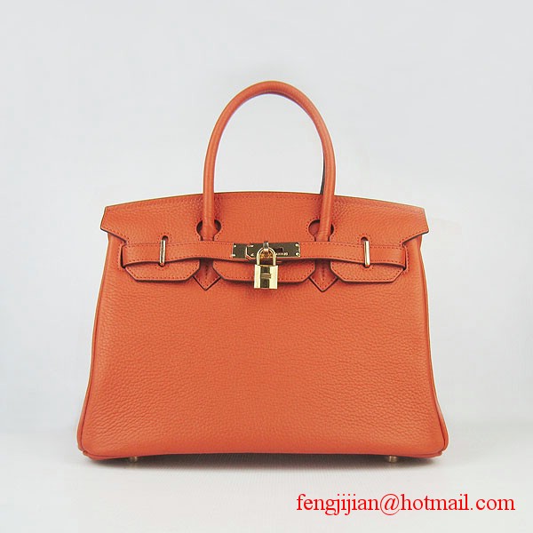 Hermes Birkin 30cmTogo Bag Light Orange 6088